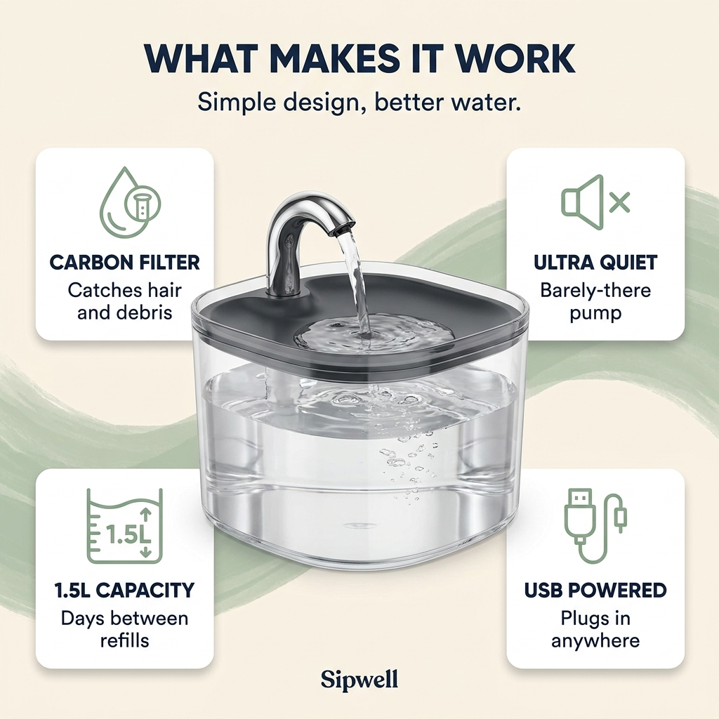 Sipwell Pet Water Fountain